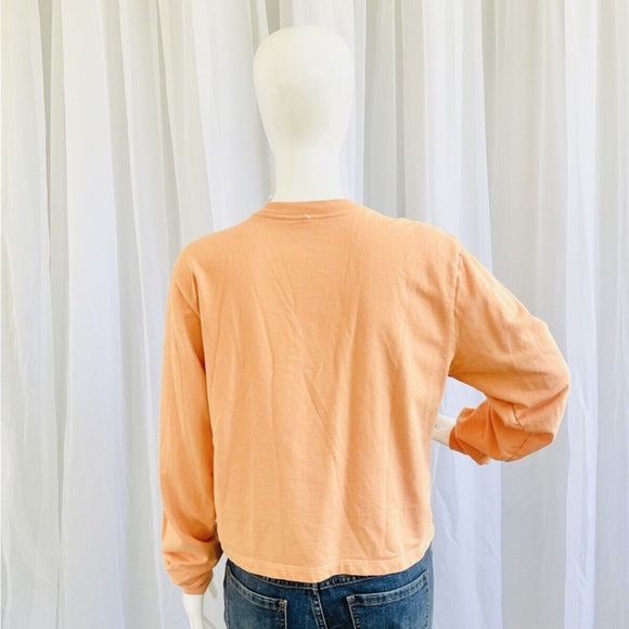 Outdoor Voices Apricot Sweatshirt with Blue Graphic - Picture 2 of 5